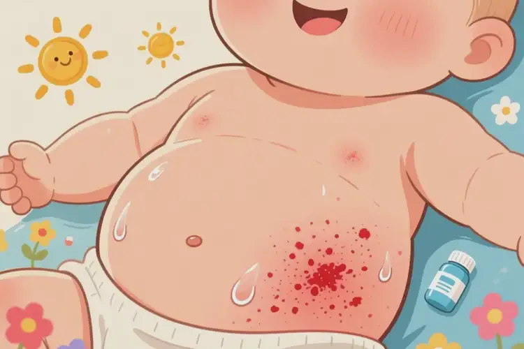 婴儿肚子容易长湿疹能彻底自愈吗(图1)