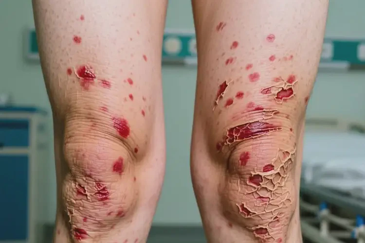 大學(xué)生大腿上經(jīng)常起濕疹不管它會(huì)自己好嗎(圖1)