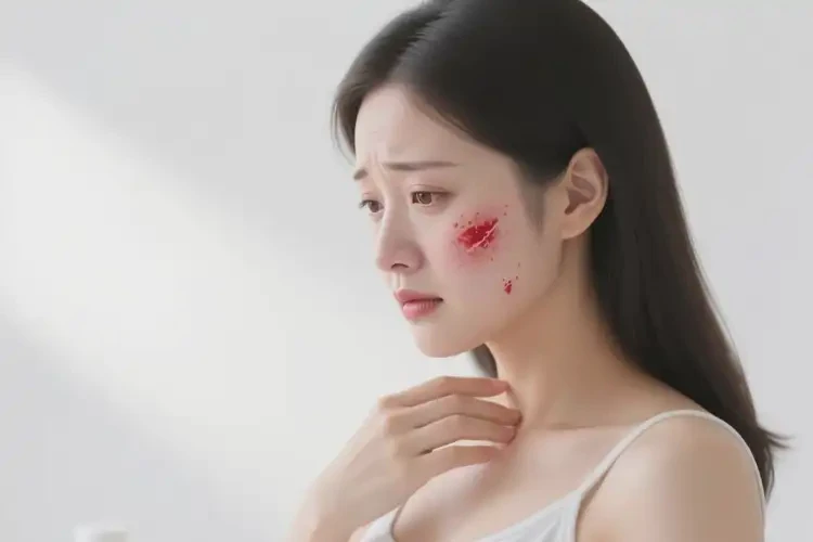 孕婦面部偶爾長濕疹不管它會(huì)自己自愈嗎(圖4)