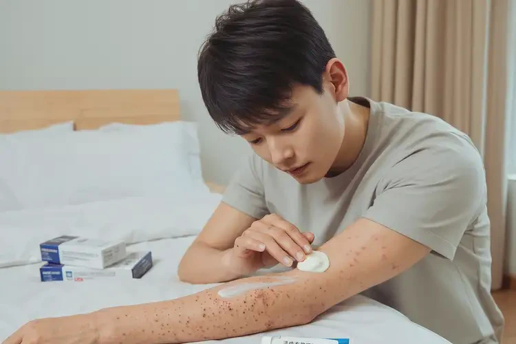 青年人手臂上容易長濕疹能夠徹底治愈嗎(圖2)