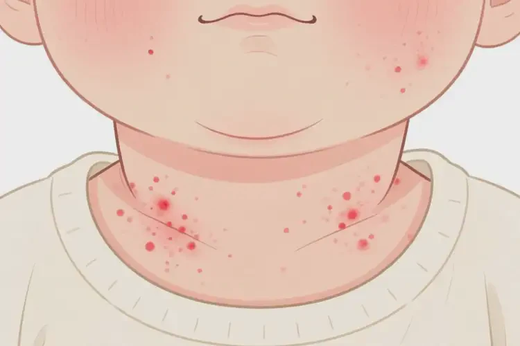 少兒脖子上出現(xiàn)濕疹不管它會自己自愈嗎(圖3)