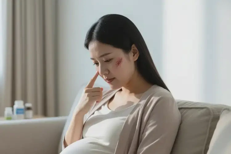 產(chǎn)婦面部經(jīng)常起濕疹不管它會自己自愈嗎(圖3)