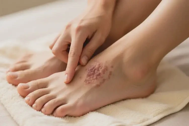 女人脚上容易起湿疹能够彻底治愈吗(图2)