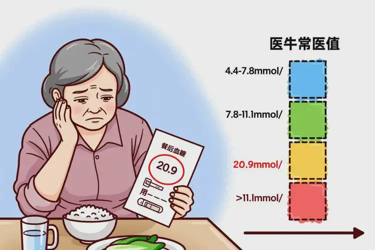 中老年人餐后血糖20点9意味着什么(图4)