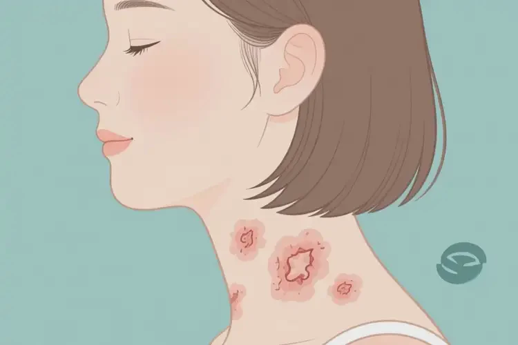 女生脖子長濕疹不管它會自己好嗎(圖3)
