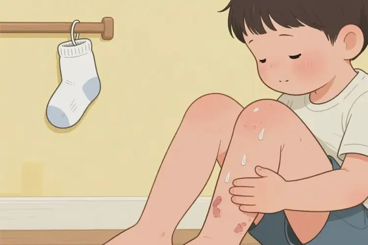 小兒小腿上經(jīng)常起濕疹可不可以徹底自愈(圖1)