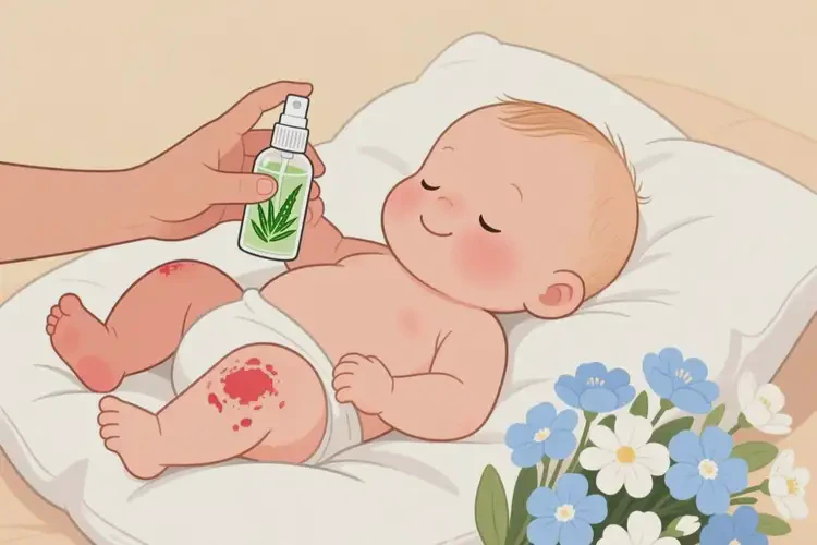 孩子大腿上容易起濕疹不管它會(huì)自己自愈嗎(圖1)