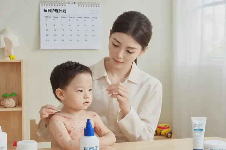 少兒脖子容易起濕疹可以徹底自愈嗎(圖3)