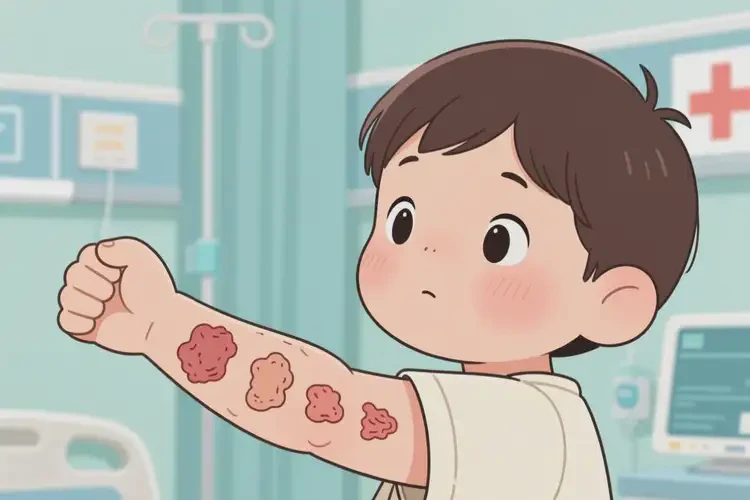 小學(xué)生手臂起濕疹不管它會(huì)自己痊愈嗎(圖1)