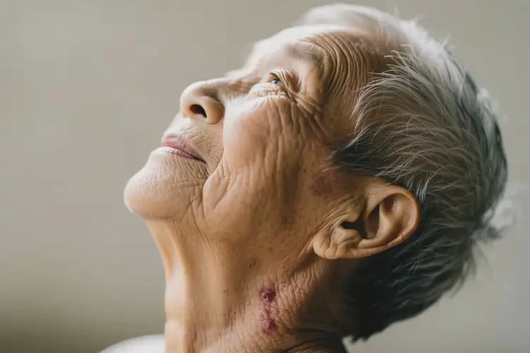 老年人脖子長(zhǎng)濕疹不管它會(huì)自己自愈嗎(圖1)