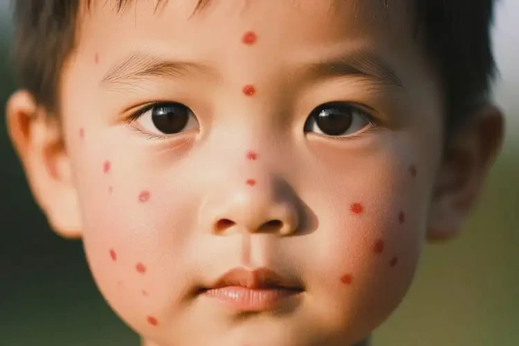 少兒面部有濕疹不管它會(huì)自己自愈嗎(圖1)
