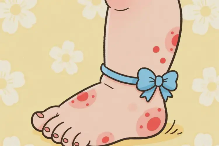 新生兒腳上經(jīng)常長濕疹能徹底自愈嗎(圖1)