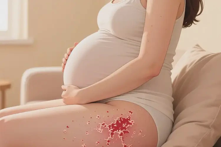 產(chǎn)婦屁股起濕疹不管它會自己好嗎(圖1)