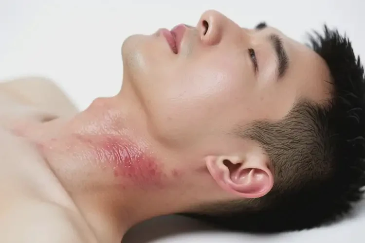 男性脖子起濕疹能徹底自愈嗎(圖1)