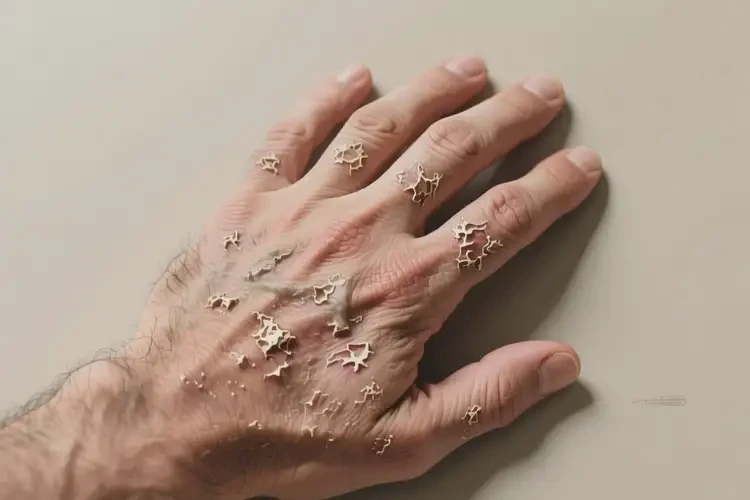 男性手上起濕疹不管它會(huì)自己痊愈嗎(圖2)