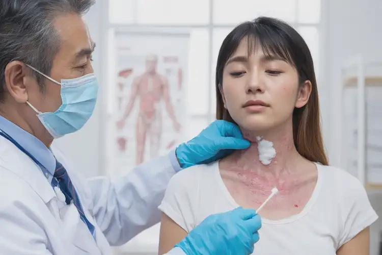 女性脖子上长湿疹不管它会自己痊愈吗(图3)