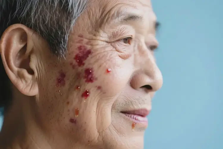 老年人面部經(jīng)常長(zhǎng)濕疹不管它會(huì)自己自愈嗎(圖2)