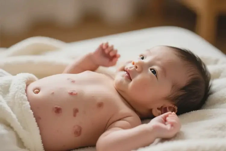 嬰幼兒肚子偶爾起濕疹不管它會(huì)自己自愈嗎(圖2)