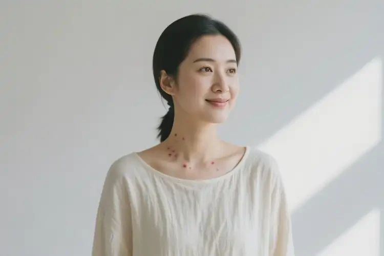 女人脖子上偶爾長濕疹不管它會自己痊愈嗎(圖2)