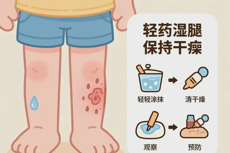 少兒小腿上有濕疹能夠徹底治愈嗎(圖3)