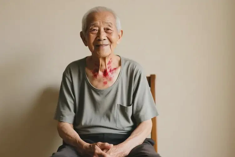 高齡老人脖子容易長濕疹不管它會自己痊愈嗎(圖2)
