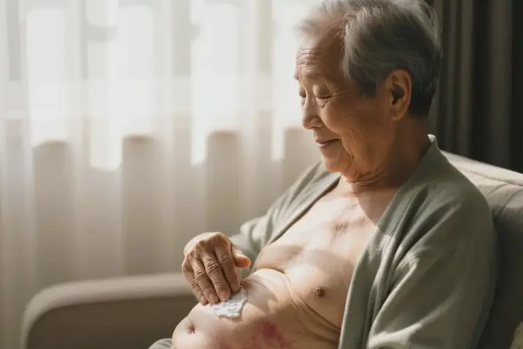 高齡老人肚子起濕疹不管它會(huì)自己好嗎(圖4)