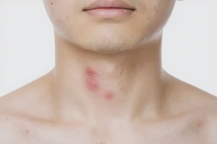 男生脖子上長(zhǎng)濕疹不管它會(huì)自己痊愈嗎(圖4)