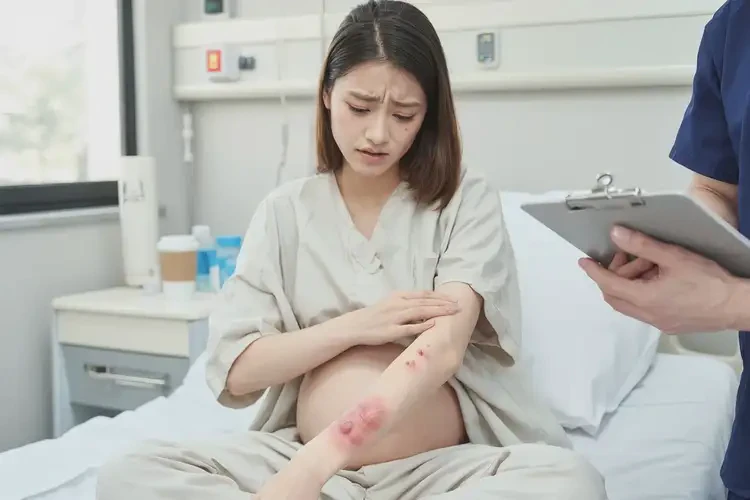 產婦屁股上起濕疹不管它會自己自愈嗎(圖4)