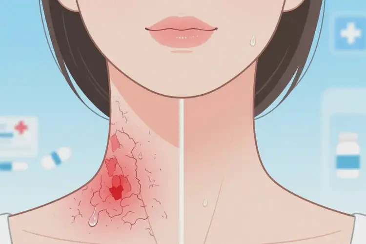 女人脖子起濕疹可不可以徹底自愈(圖3)