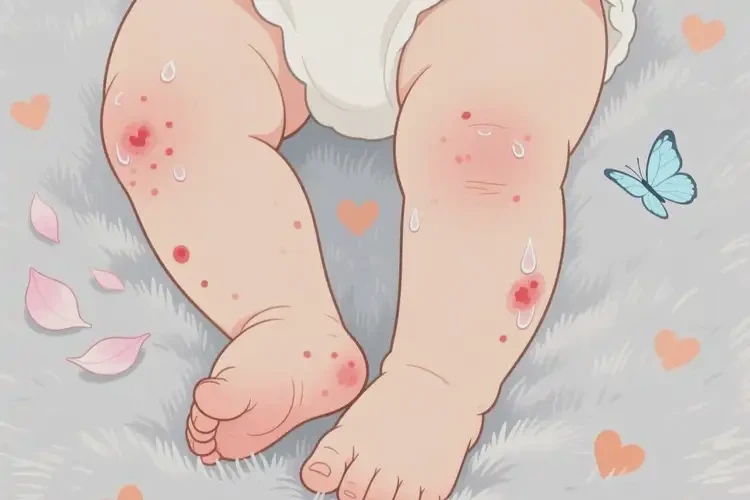 嬰兒四肢長濕疹能徹底自愈嗎(圖1)