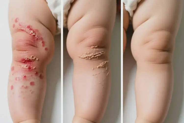 幼兒大腿上有濕疹不管它會自己自愈嗎(圖2)