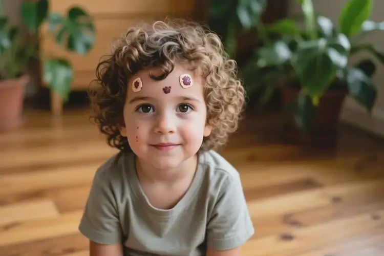 少兒臉上偶爾起濕疹能靠自己自愈嗎(圖1)