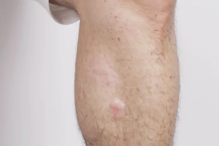 男性小腿上偶爾長濕疹可不可以徹底自愈(圖1)