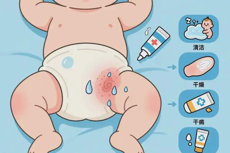 婴儿屁股出湿疹不管它会自己好吗(图2)