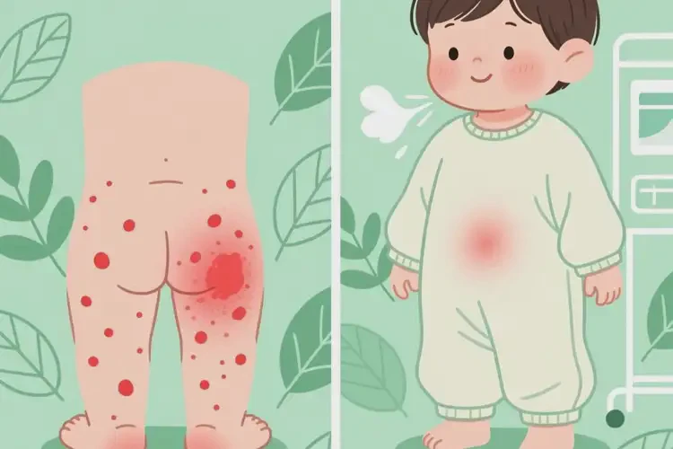 孩子屁股上偶爾長(zhǎng)濕疹能夠徹底治愈嗎(圖2)