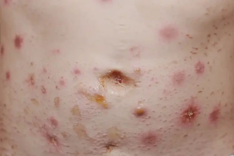 小孩肚子有濕疹可以徹底自愈嗎(圖2)