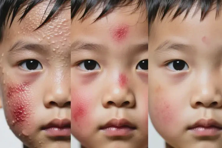 小孩面部起濕疹能靠自己自愈嗎(圖3)