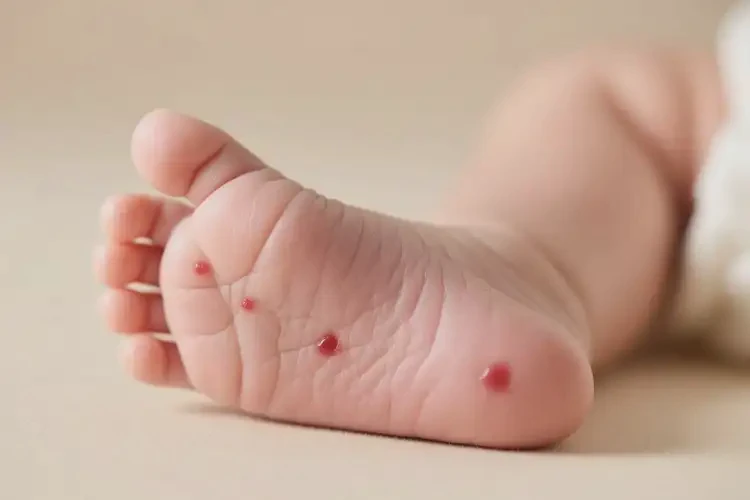 嬰兒腳上偶爾長濕疹不管它會(huì)自己好嗎(圖4)