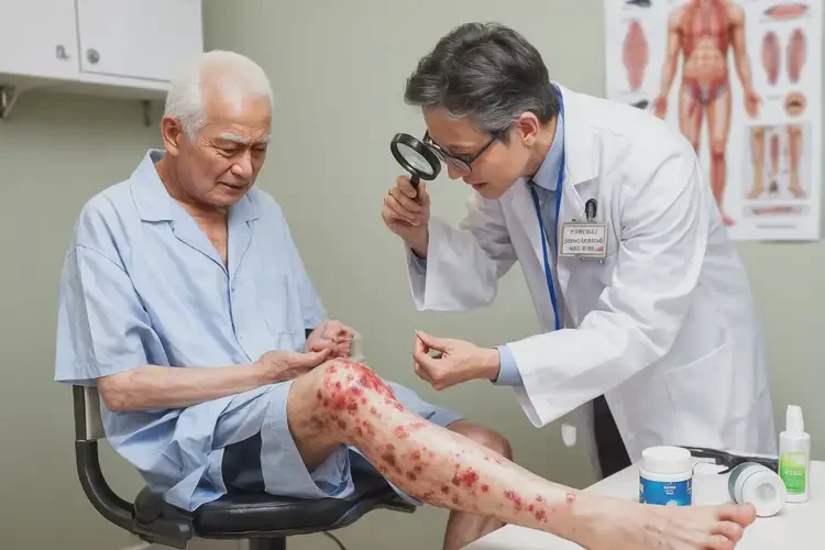 高齡老人腳上出現(xiàn)濕疹不管它會自己自愈嗎(圖4)