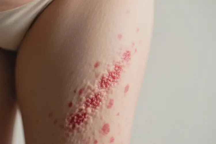 產(chǎn)婦大腿上起濕疹不管它會(huì)自己好嗎(圖4)