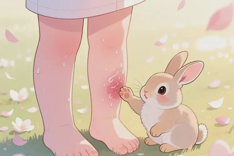 孩子大腿出現(xiàn)濕疹可不可以徹底自愈(圖3)