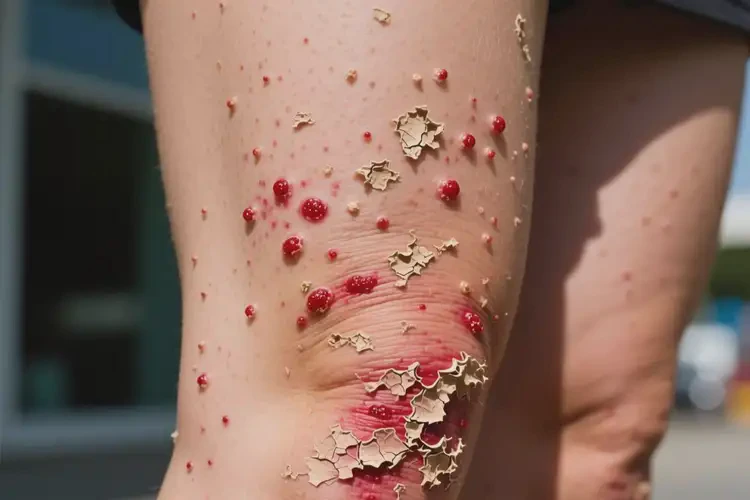 女性大腿容易起湿疹不管它会自己好吗(图3)