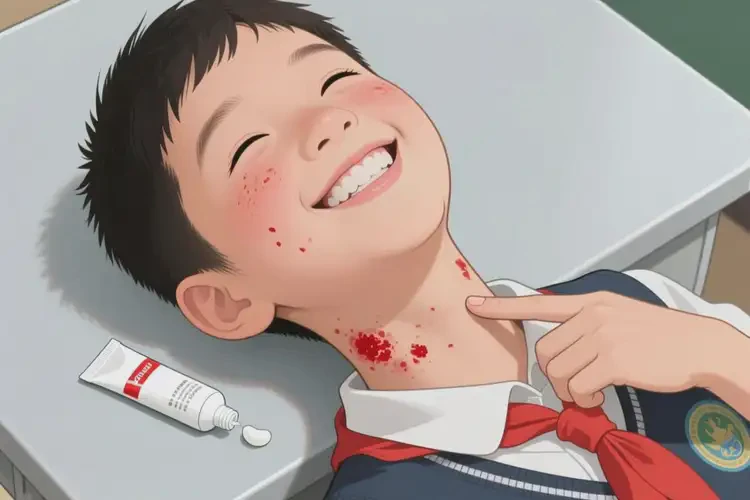 小學(xué)生脖子上起濕疹可不可以徹底自愈(圖2)