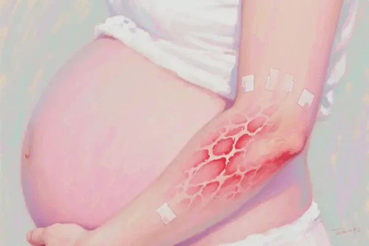 孕婦手臂上偶爾長濕疹能靠自己自愈嗎(圖1)