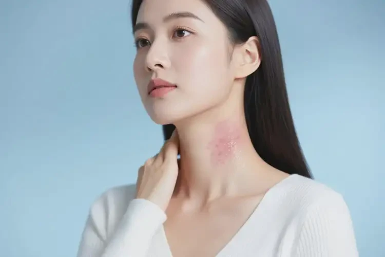 女生脖子容易起濕疹不管它會(huì)自己好嗎(圖3)