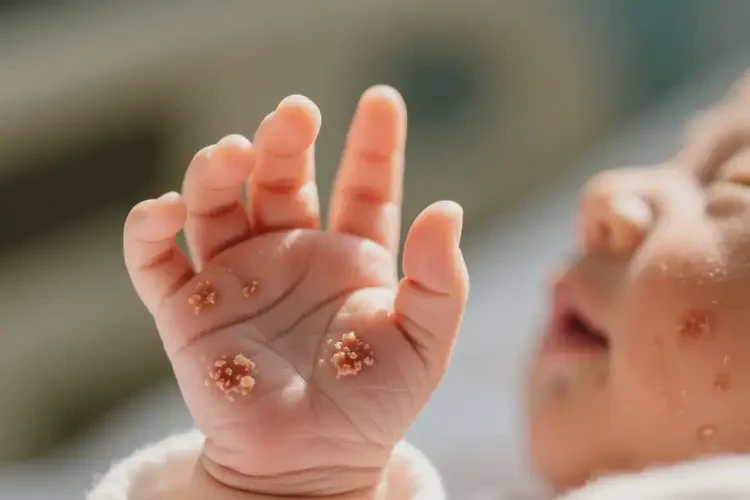 新生兒手上偶爾起濕疹能徹底自愈嗎(圖4)