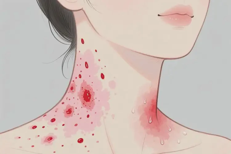 女人脖子起濕疹可不可以徹底自愈(圖2)