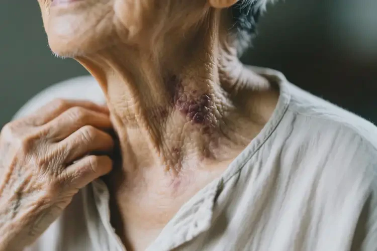 高齡老人脖子容易長濕疹不管它會自己痊愈嗎(圖3)
