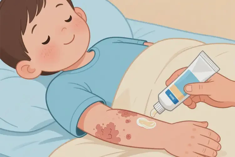 兒童手臂上起濕疹能夠徹底治愈嗎(圖3)