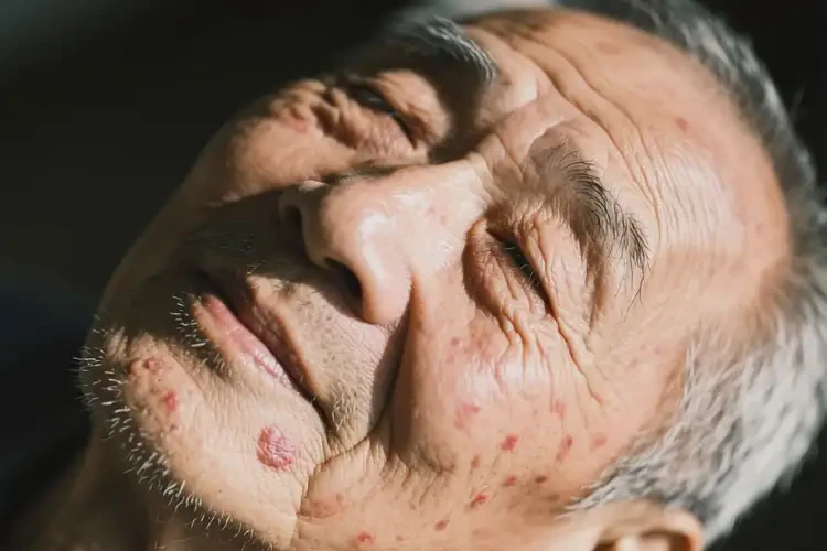 高齡老人臉上出現(xiàn)濕疹能夠徹底治愈嗎(圖2)